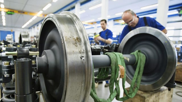 Arbeiter bei Stalder Rail Arbeiter bei Stalder Rail