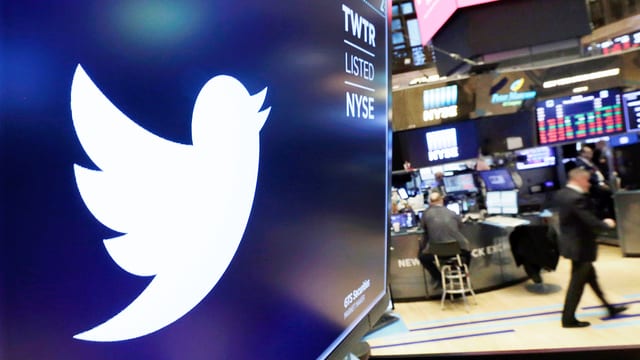 Logo Twitter an Börse Logo Twitter an Börse