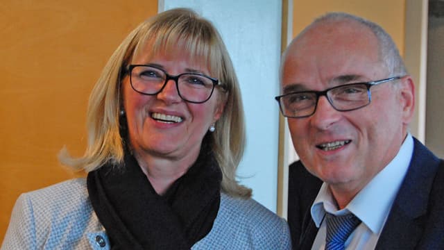 Anne Speiser und Pierre-Alain Schnegg. Anne Speiser und Pierre-Alain Schnegg.