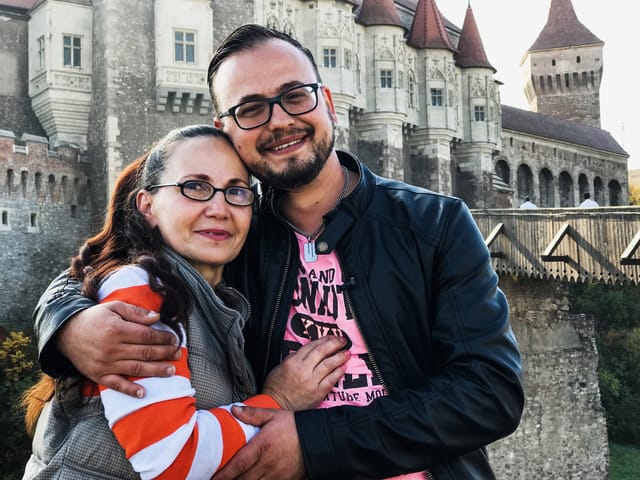 Hat seine leibliche Mutter gefunden: Mircea Mathis und Mutter Marcella.