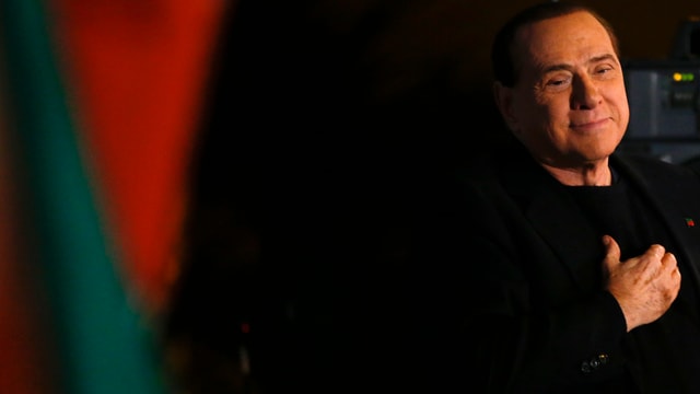 Porträt von Berlusconi. Porträt von Berlusconi.