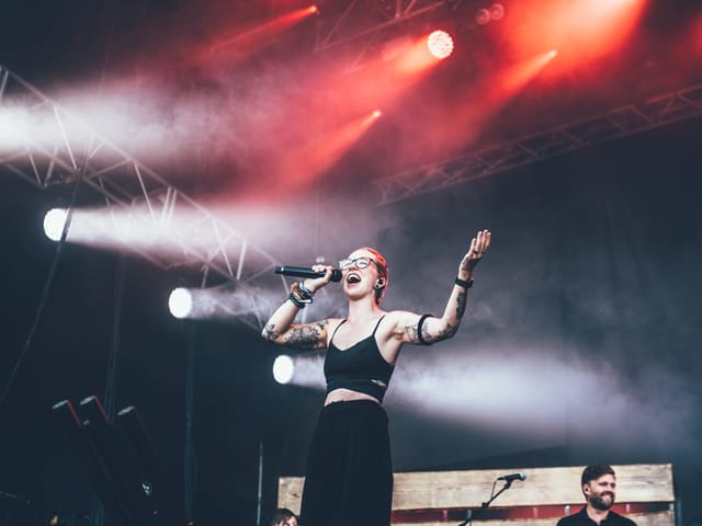Stefanie Heinzmann am Openair Gampel