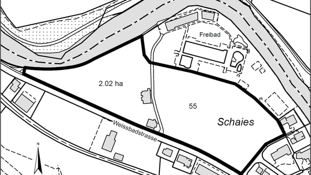 Übersichtsplan Sportstätte Schaies Übersichtsplan Sportstätte Schaies