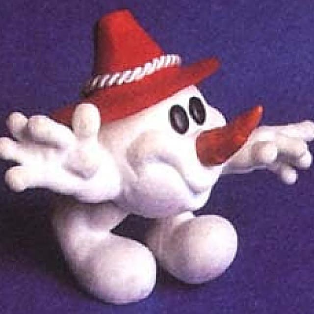 Das weisse Maskottchen Schneemandl mit rotem Hut begleitete die Winterspiele 1976. Das weisse Maskottchen Schneemandl mit rotem Hut begleitete die Winterspiele 1976.
