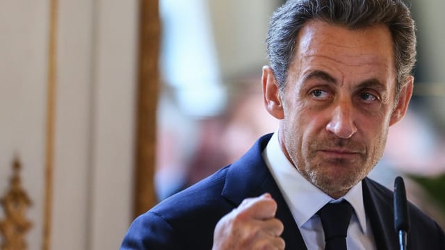 Portrait von Frankreichs Ex-Präsident Nicolas Sarkozy. Portrait von Frankreichs Ex-Präsident Nicolas Sarkozy.