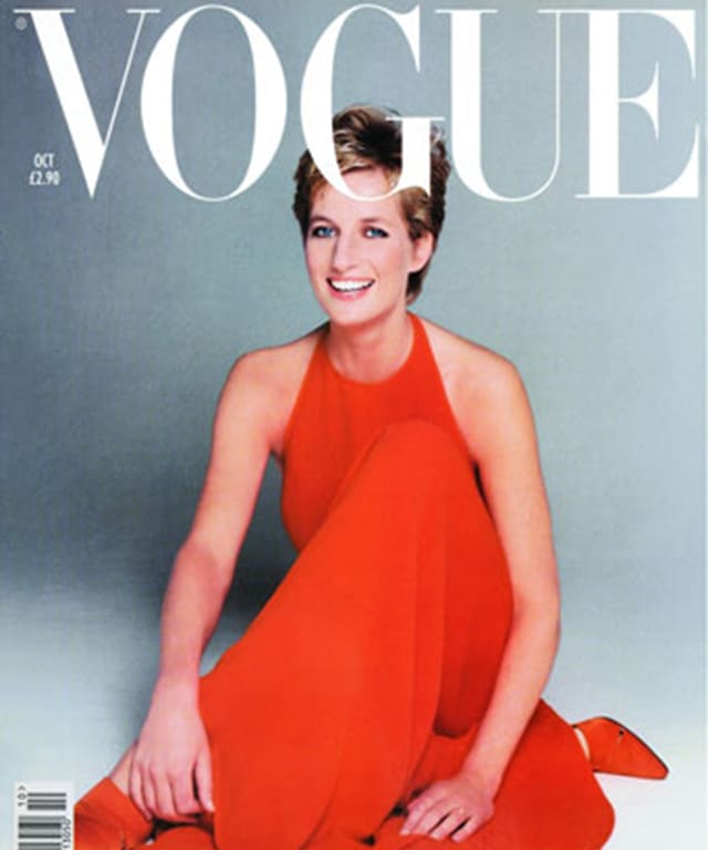 Diana auf dem Cover der Vogue.