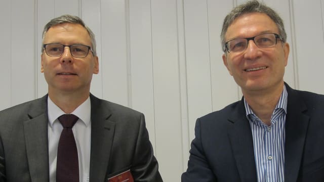 Hans-Ruedi Christen und Walter Huber. Hans-Ruedi Christen und Walter Huber.
