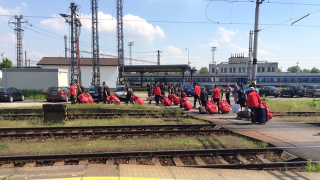 Die Eishockey-Nati ist in Ostrava angekommen. Die Eishockey-Nati ist in Ostrava angekommen.