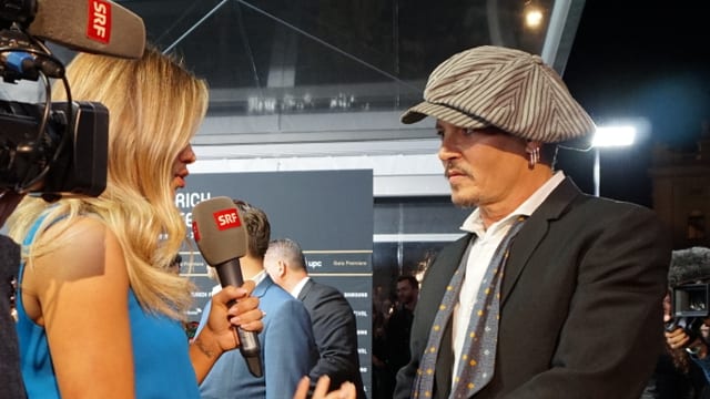 Johnny Depp im öffentlichen Interview am ZFF