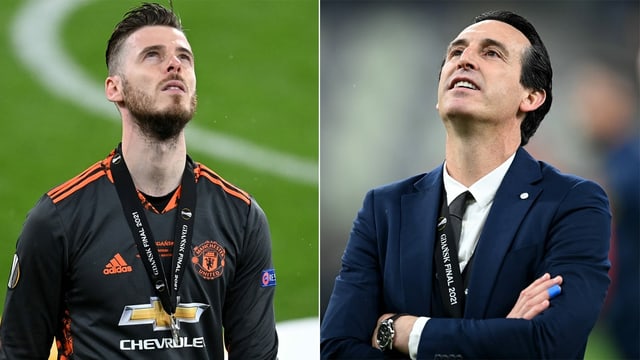 David de Gea und Unai Emery. David de Gea und Unai Emery.