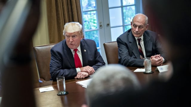 John Kelly mit Trump im Weissen Haus John Kelly mit Trump im Weissen Haus