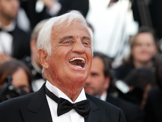 Belmondo 2011 in Cannes. Belmondo 2011 in Cannes.