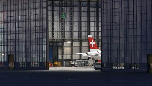 Ein Flugzeug der Swiss Ein Flugzeug der Swiss