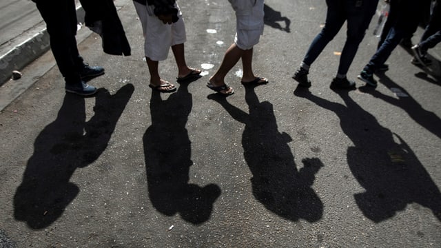 Schatten illegaler Einwanderer Schatten illegaler Einwanderer