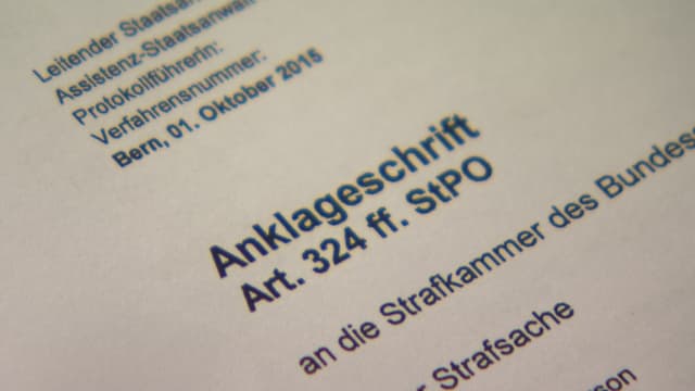 Bild der Anklageschrift Bild der Anklageschrift