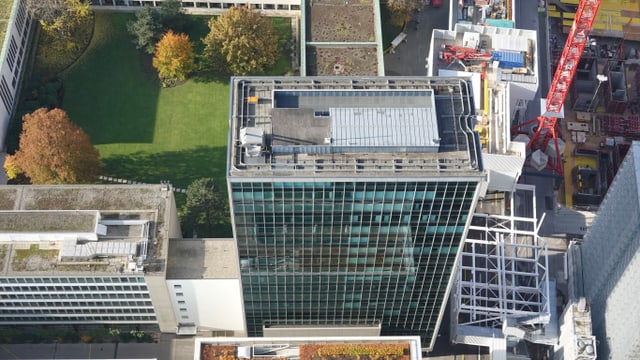 Hochhaus von oben. Hochhaus von oben.