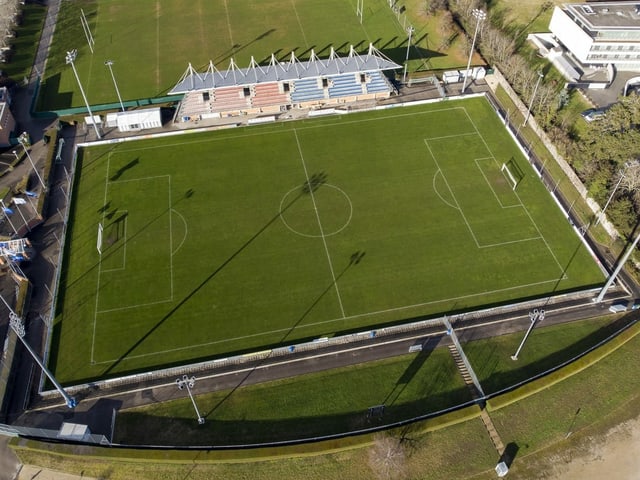 Luftansicht des Colovray-Stadions Luftansicht des Colovray-Stadions