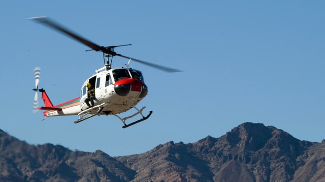 Ein Polizeihubschrauber in der Lust. Ein Polizeihubschrauber in der Lust.