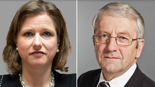 FDP-Nationalrätin Christa Markwalder und der frühere SVP-Nationalrat Christian Miesch