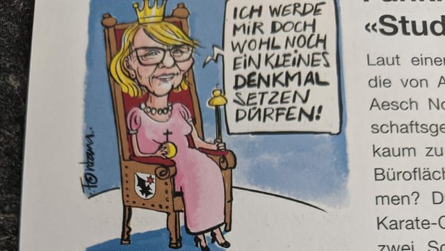 Hollinger auf Thron sitzend Hollinger auf Thron sitzend