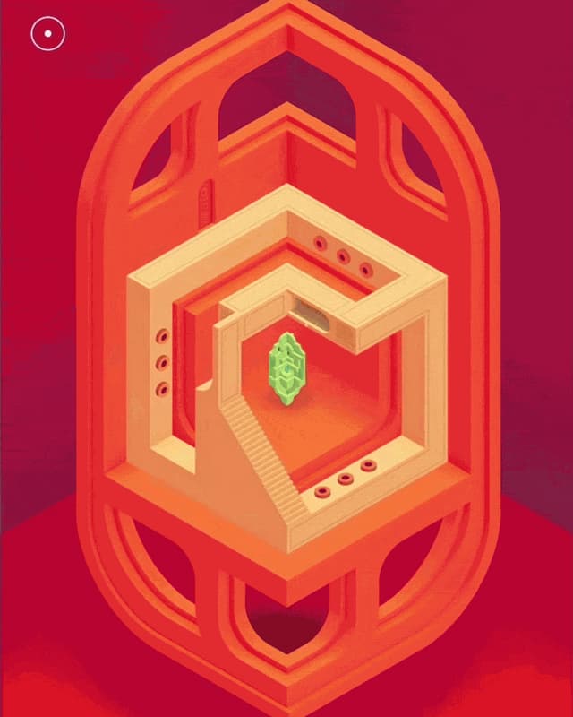Ein animiertes GIF zeigt eine Szene aus dem Game «Monument Valley 2» Ein animiertes GIF zeigt eine Szene aus dem Game «Monument Valley 2»
