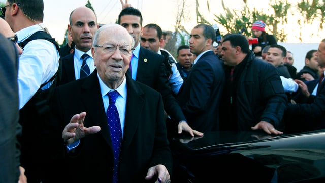 Der frühere Regierungspräsident Beji Essebsi Der frühere Regierungspräsident Beji Essebsi