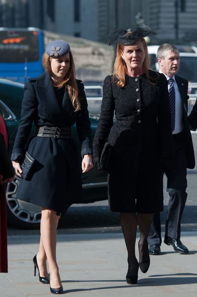 Sarah Ferguson und ihre Tochter Beatrice. Sarah Ferguson und ihre Tochter Beatrice.