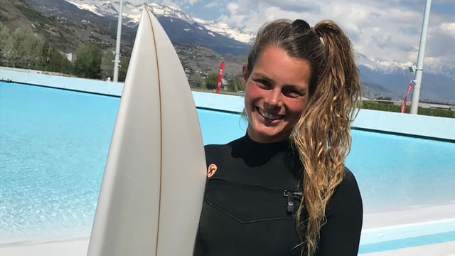 Fabienne Sutter im Porträt. Fabienne Sutter im Porträt.