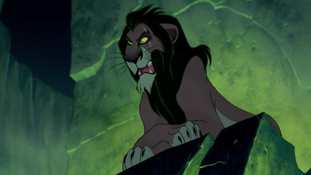 Scar, der Schurke im Disney-Film «Der König der Löwen» Scar, der Schurke im Disney-Film «Der König der Löwen»