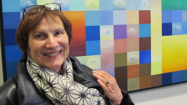 Porträtbild von Christa Hirschi. Porträtbild von Christa Hirschi.