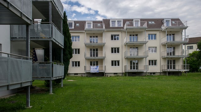 Blilck auf die geplante Asylunterkunft. Blilck auf die geplante Asylunterkunft.