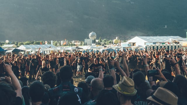 Ein Circle Pit am Greenfield Festival. Ein Circle Pit am Greenfield Festival.