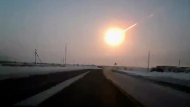 Der Meteorit Tscheljabinsk.