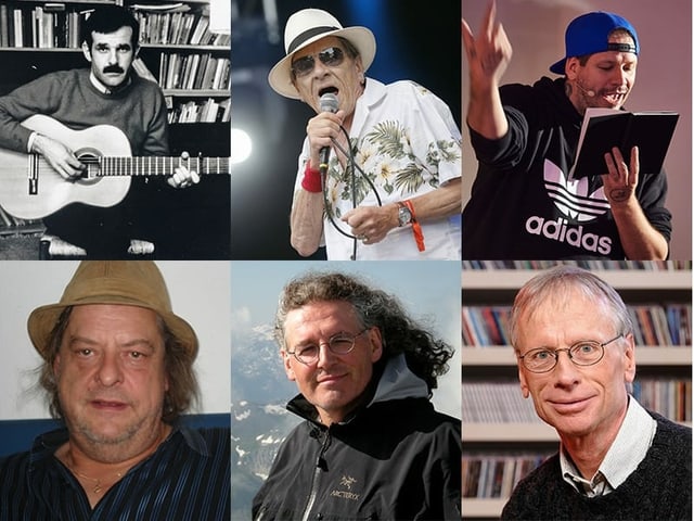 Mundartmusik war seit 1997 ein wichtiges Standbein der Schnabelweid. Hier einige Gäste von Hintergrundsendungen: Mani Matter, Polo Hofer, der Churer Rapper Gimma sowie Endo Anaconda von Stiller Has. Während 17 Jahren hat Weltmusik-Redaktor Martin Schäfer neue Alben geprüft und vorgestellt. (oder andere Leute, siehe e-Linard Bardill, f-Martin Schäfer) Mundartmusik war seit 1997 ein wichtiges Standbein der Schnabelweid. Hier einige Gäste von Hintergrundsendungen: Mani Matter, Polo Hofer, der Churer Rapper Gimma sowie Endo Anaconda von Stiller Has. Während 17 Jahren hat Weltmusik-Redaktor Martin Schäfer neue Alben geprüft und vorgestellt. (oder andere Leute, siehe e-Linard Bardill, f-Martin Schäfer)