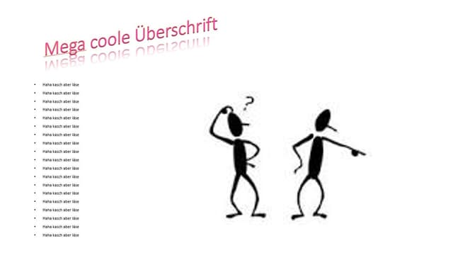Beispiel einer schlechten Powerpoint-Folie Beispiel einer schlechten Powerpoint-Folie
