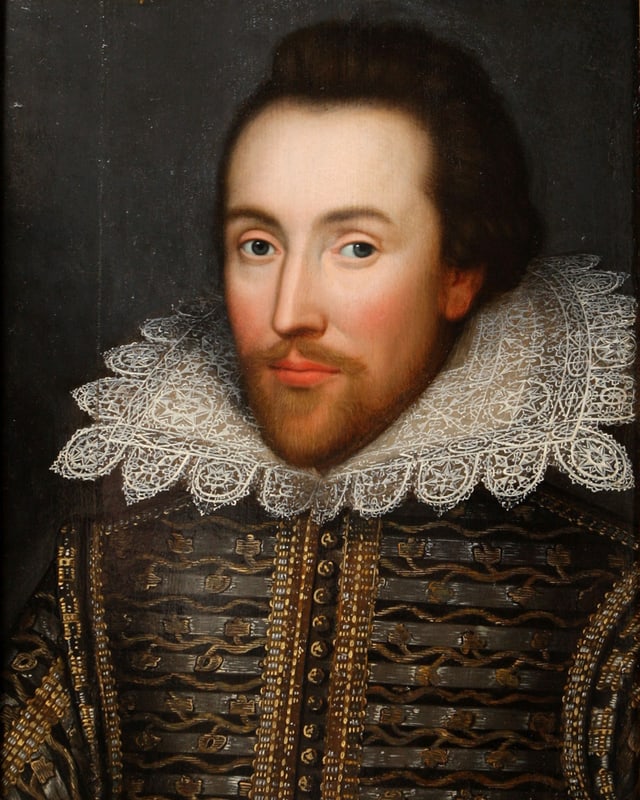 Das «Cobbe-Porträt» von William Shakespear von 1610. Das «Cobbe-Porträt» von William Shakespear von 1610.