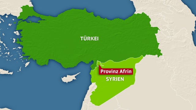 Karte von Afrin Karte von Afrin