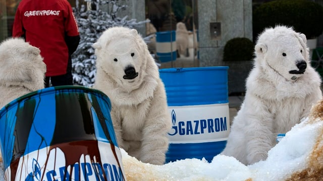 Greenpeace-Aktion gegen Gazprom Greenpeace-Aktion gegen Gazprom