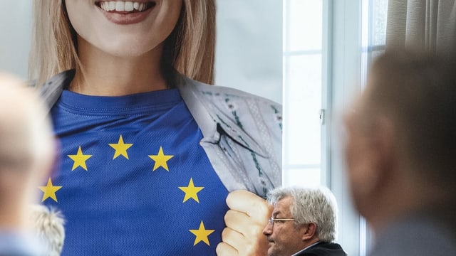 EU-Flagge. EU-Flagge.