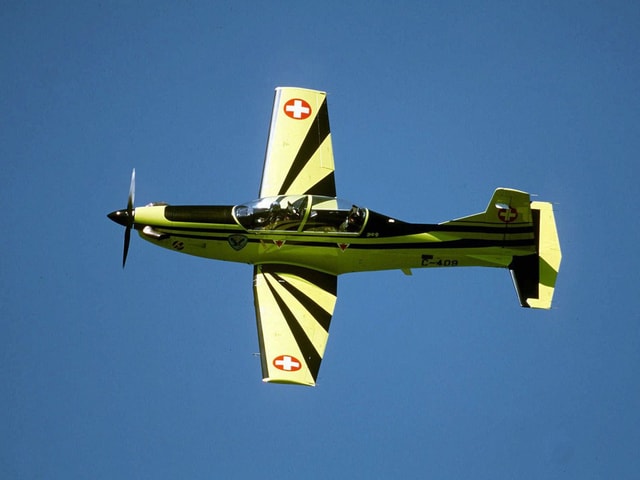 Eine PC-9 der Luftwaffe im Flug.