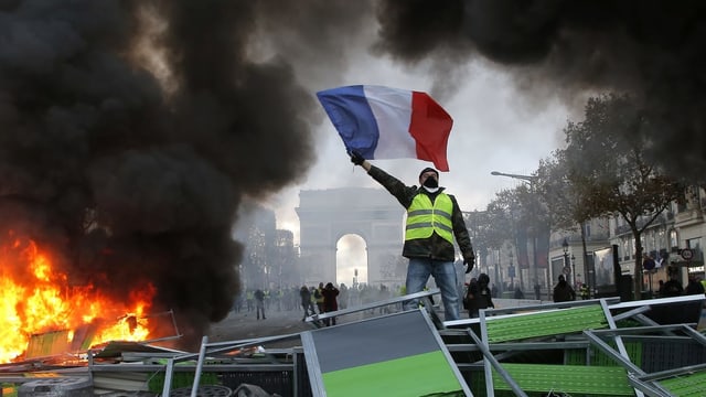 «Gilets Jaunes» in Paris. «Gilets Jaunes» in Paris.