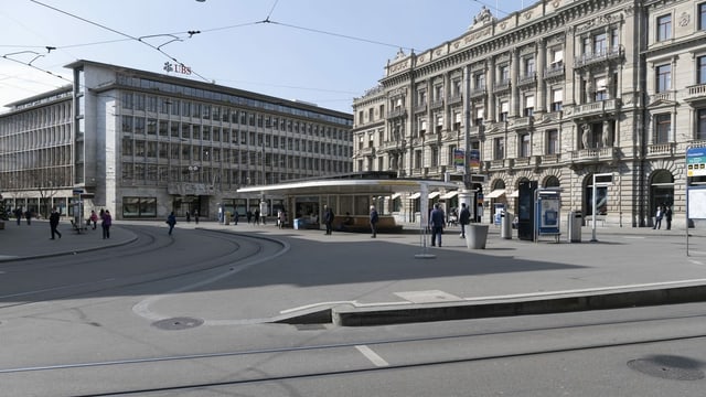 Paradeplatz in Zürich Paradeplatz in Zürich