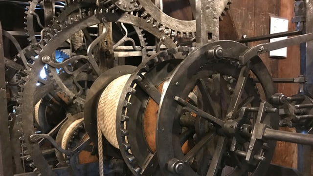 Zahnräder in einem Uhrwerk Zahnräder in einem Uhrwerk