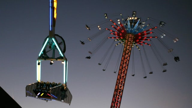 Poetisches Bild von einer vergangenen Herbstmesse. Poetisches Bild von einer vergangenen Herbstmesse.