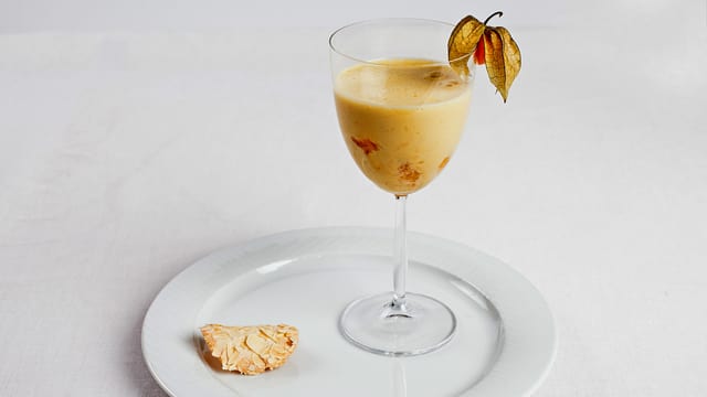 Dekoriertes Dessertglas. Dekoriertes Dessertglas.