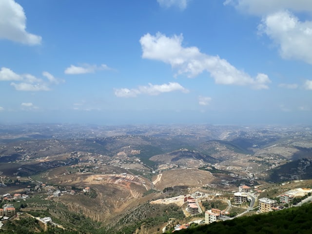 Aussicht über das Hisbollah-Gebiet Aussicht über das Hisbollah-Gebiet