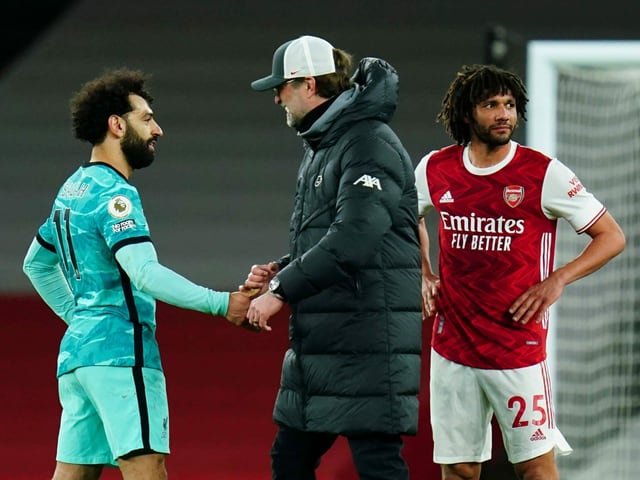 Mohamed Salah und Mohamed Elneny Mohamed Salah und Mohamed Elneny