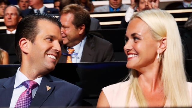 Donald Trump Jr. (links) mit Ehefrau Vanessa Trump (rechts). Donald Trump Jr. (links) mit Ehefrau Vanessa Trump (rechts).