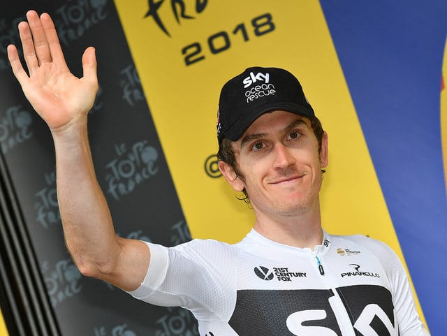 Geraint Thomas freut sich auf weitere Jahre im Sky-Trikot. Geraint Thomas freut sich auf weitere Jahre im Sky-Trikot.