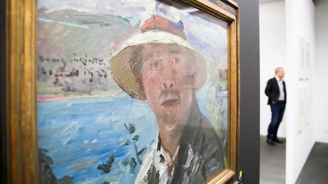 Männerportrait auf einem Bild der Sammlung Gurlitt. Männerportrait auf einem Bild der Sammlung Gurlitt.